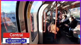 ElizabethTfL amp Central Line Journey  Liverpool Street to Newbury Park  London Underground [upl. by Mientao]