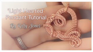 Pendant tutorial Light Hearted by Kelly Jones [upl. by Annal728]