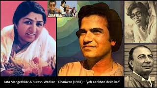 Lata Mangeshkar amp Suresh Wadkar  Dhanwan 1981  yeh aankhen dekh kar [upl. by Bussey]