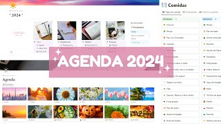 MI AGENDA DIGITAL 2024 en Notion☀️  Plantilla Gratis✨ [upl. by Dwaine]