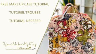 Free case tutorial  Tutoriel trousse sewingtutorial freepattern sewing tutoriel [upl. by Tacklind]