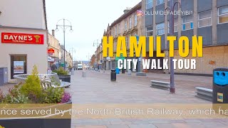 Hamilton Scotland United Kingdom  City centre walking tour [upl. by Hsetim]