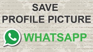 How to download Whatsapp profile picture [upl. by Aenit912]