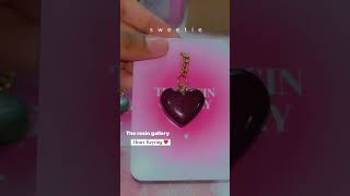 Heart Keyring  the resin gallery 🌷🦋 explor explorepage fypシ smallbusiness view cityviews [upl. by Yrailih]