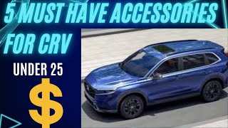 Must Have Accessories For Honda CRV 20232024Mods for Honda CRV LX SPORT Hybrid EX EXL  Sport [upl. by Gnay]