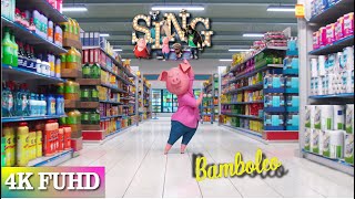 Sing Bamboleo Song  Supermarket Dance  SING Movie 2016  Gypsy Kings  4K Ultra FUHD [upl. by Roht]