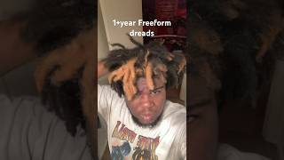 1 year Freeform dreads anxmali loznfand freeformdreads freeformlocs locs dreads [upl. by Kerry]