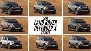 2023 Land Rover Defender X 110 4Door  All Color Options  Images  AUTOBICS [upl. by Gnil205]