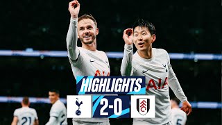 TOTTENHAM HOTSPUR 20 FULHAM  PREMIER LEAGUE HIGHLIGHTS  SON amp MADDISON SEND SPURS TOP [upl. by Biles]