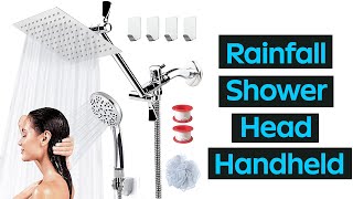 Best Shower Head Review 2021  COSYLAND Rainfall Shower Head Handheld [upl. by Soluk295]