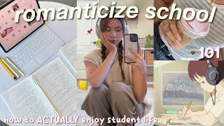 how to ROMANTICIZE SCHOOL 101 📓📌enjoy A student life study motivationpinterest girl routine [upl. by Lamberto509]