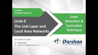 502  Error Detection amp Correction Technique [upl. by Clevie348]