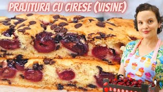 PRAJITURA RAPIDA cu CIRESE 🍒  VISINE  si CIOCOLATA  Anyta Cooking [upl. by Melina870]