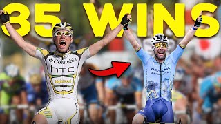 All of Mark Cavendishs 35 Stage Wins at The Tour de France [upl. by Lleumas]