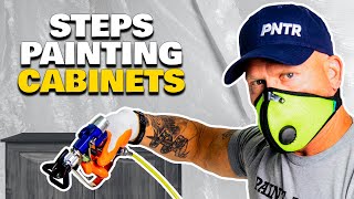 HOW TO PAINT CABINETS Our entire cabinet painting process exposed [upl. by Mahtal]