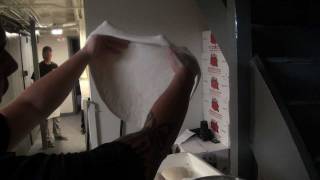 How To Stretch A Pizza Dough pizza pizzadough howtostretchapizzadough [upl. by Arand]