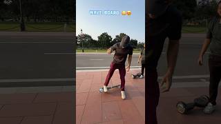 New Type of Skateboard with just 2 Wheels this is known as Waveboard [upl. by Terzas986]