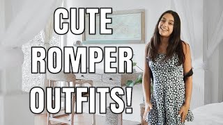 What To Wear With A Romper Dress  Cute Outfit Ideas [upl. by Repmek]