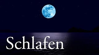 Einschlafmusik Mit Entspannend Meer und Mond Nachtlandschaft  Entspannungsmusik [upl. by Hgielsa]