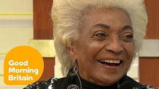 Star Treks Nichelle Nichols Wasnt Nervous About First Interracial TV Kiss  Good Morning Britain [upl. by Edmea]