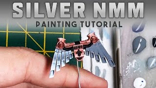 How To Paint Silver NMM Non Metallic Metal  Painting Tutorial [upl. by Ardnahcal]