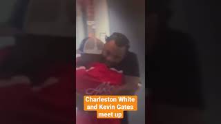 Charleston White and Kevin Gates embrace each other [upl. by Joaquin]