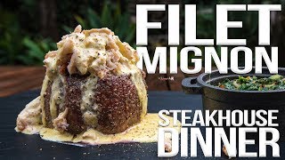 Perfect Filet Mignon Steakhouse Dinner  SAM THE COOKING GUY 4K [upl. by Plafker]