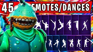 Fortnite NEW quotMOISTY MERMANquot Skin Introduced with 45 Dances and Emotes  Fortnite Season 4 [upl. by Solon]