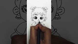 Cute little girl drawing  Girl drawing girldrawing drawing shorts brother sister [upl. by Eppes]