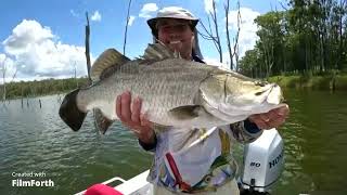 Barra Fishing Lake Monduran in February [upl. by Kcirdderf64]