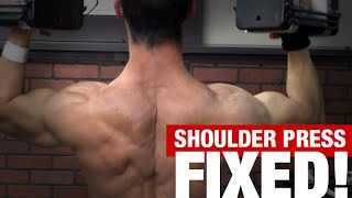 Overhead Shoulder Press 3 MISTAKES [upl. by Enoved]