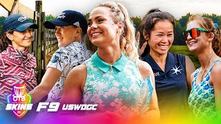 OTB SKINS 107  F9  US WOMENS DISC GOLF CHAMPIONSHIP [upl. by Cykana]