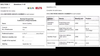 Rented Properties Customers Requirements Ielts Listening most repeated in Exam For Academic S👩‍🎓 [upl. by Okun]