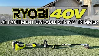 Ryobi 40V Brushless Attachment Capable String Trimmer  3 Week Post Reset Updates [upl. by Eigriv]