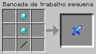 EU CONSIGO CRAFTAR ITENS PEQUENOS NO MINECRAFT [upl. by Fauman]