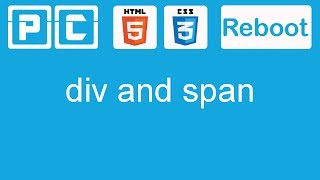 HTML5 and CSS3 beginners tutorial 18  div and span [upl. by Selwyn]