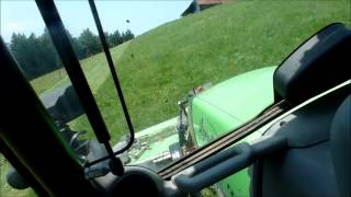 Mähen mit Agrotron k 120  Fahrersicht [upl. by Ahsatan]