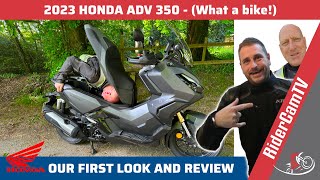 2023 Honda ADV 350  Our First Look and Review [upl. by Rekyr]