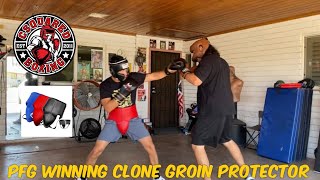 BOXING SPARRING Using PFG Winning Clone Groin Protector AND Bravose Titan Grip Boxing Gloves [upl. by Frankhouse]