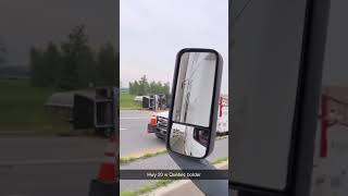 Hwy 20 Quebec Accident [upl. by Bourke690]