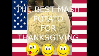 The best mash potato for thanksgiving usathanksgiving americanfamilyhongkong [upl. by Netsrek]