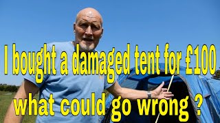 I bought a damaged inflatable tent for £100 Go Outdoors [upl. by Nnyl]