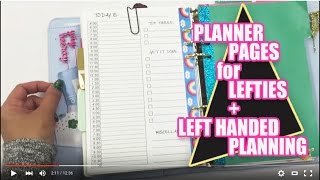 How to setup LeftHanded planning and planners \\ The Planner Peace Project [upl. by Marylinda]