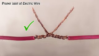 Electric wire properly joint  tips amp tricks  Qadri Electric [upl. by O'Donnell]