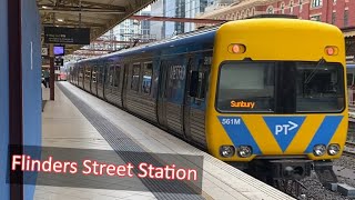 Metro Trains at Flinders Street Station [upl. by Zilla]