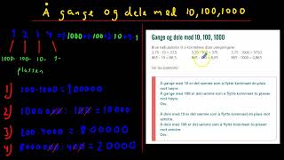 Gange og dele med 10 100 1000 [upl. by Lemaj]