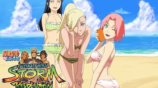 Naruto Shippuden Storm Revolution  Swimsuit Summer DLC Ino vs Ten Ten [upl. by Jamey]