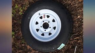 13quot BOAT TRAILER UTILITY WHITE SPOKE 5X45 TRAILER WHEELS ST17580D13 TIRES review [upl. by Notyep]