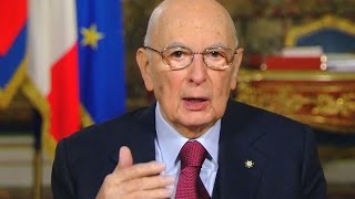 Napolitano Discorso Fine Anno 2015 Messaggio quotPresto Dimissioniquot [upl. by Artkele]