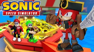 KNUCKLES THE DREAD Needs 40000 Doubloons 🏴‍☠️ Sonic Speed Simulator [upl. by Aihsenad]